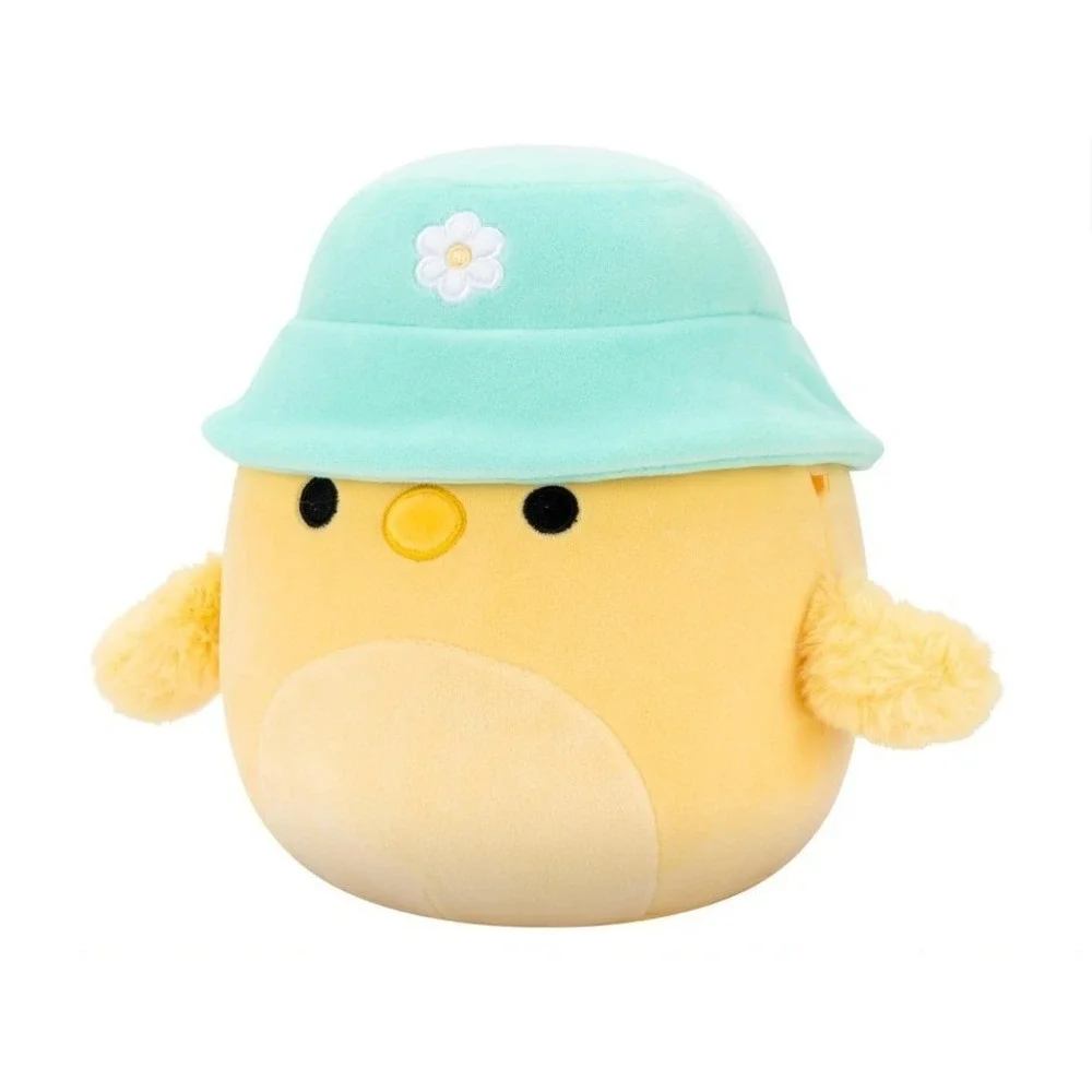 NWT Squishmallows Original 8in Triston The Yellow Chick with Bucket Hat Authenic